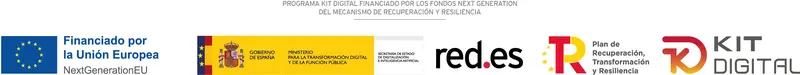 Financiado por la Unión Europea NextGenerationEU · Gobierno de España · red.es · Plan de Recuperación, Transformación y Resiliencia · Kit Digital