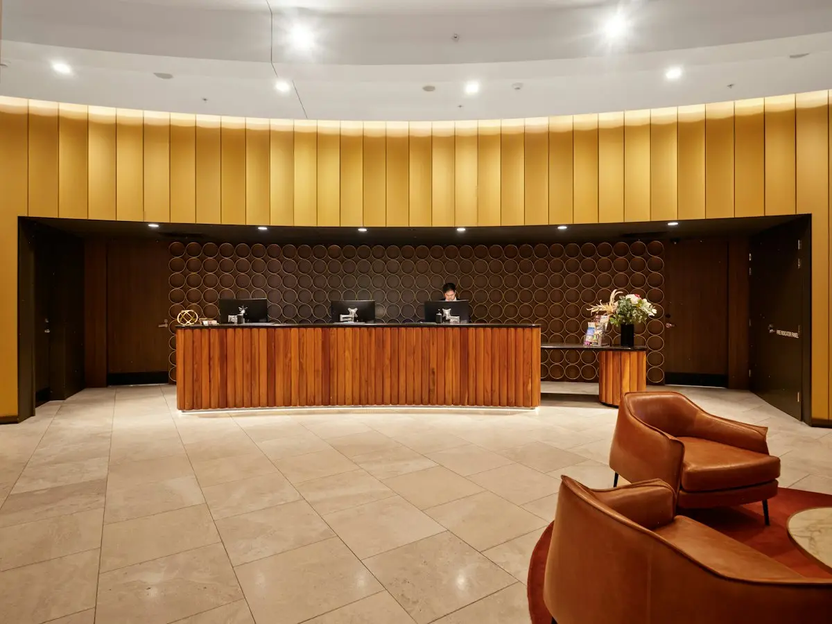 Recepción de un hotel