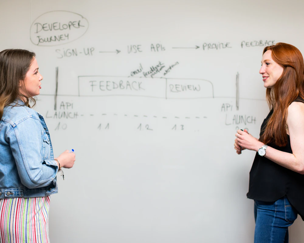 Reunión de trabajo para planificar una estrategia SEO
